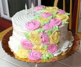 Flower Cake White Base